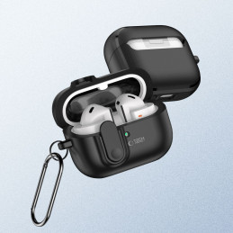 „Tech-Protect“ plonas kabliuko dėklas „Samsung Galaxy Buds 3 / 3 Pro“ – juodas