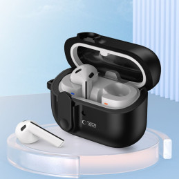 „Tech-Protect“ plonas kabliuko dėklas „Samsung Galaxy Buds 3 / 3 Pro“ – juodas