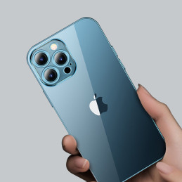 Joyroom Chery Mirror Case dangtelis iPhone 13 Pro korpusui su metaliniu rėmeliu sidabro spalvos (JR-BP908 sidabras)