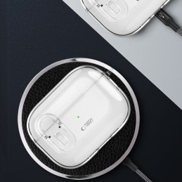 „Tech-Protect“ plonas kabliuko dėklas, skirtas „AirPods 1“ / „2“ – skaidrus