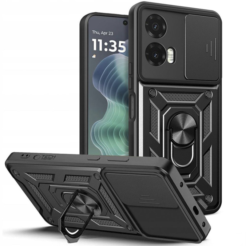 „Tech-Protect CamShield Pro“ dėklas, skirtas „Motorola Moto G35 5G“ – juodas