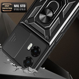 „Tech-Protect CamShield Pro“ dėklas, skirtas „Motorola Moto G35 5G“ – juodas