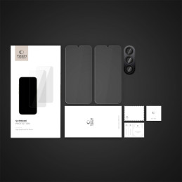 „Tech-Protect Supreme“ grūdinto stiklo rinkinys, skirtas „Samsung Galaxy A16 4G / 5G“ - skaidrus