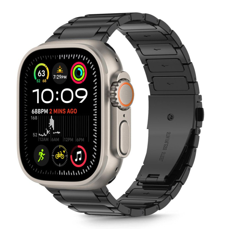 „Tech-Protect“ nerūdijančio plieno apyrankė, skirta „Apple Watch 44 / 45 / 46 / 49 mm“ – juoda
