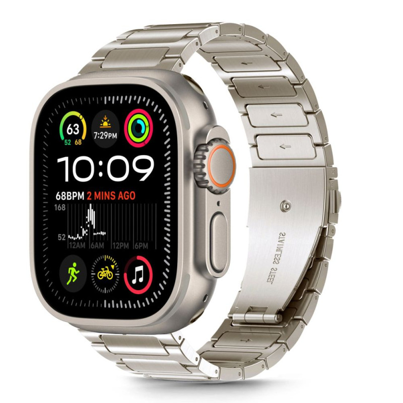 „Tech-Protect“ nerūdijančio plieno apyrankė, skirta „Apple Watch 44 / 45 / 46 / 49 mm“ – titano spalvos
