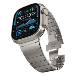 „Tech-Protect LinkBand“ apyrankė, skirta „Apple Watch 44 / 45 / 46 / 49 mm“ – titano spalvos