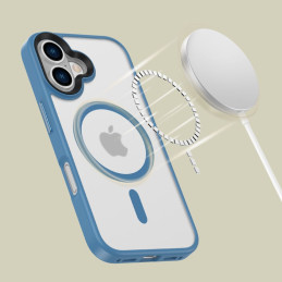 „Tech-Protect MagMat MagSafe iPhone 16“ dėklas – mėlynas