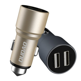 Dudao automobilinis įkroviklis 2x USB 3.1A pilka (R5 pilka)