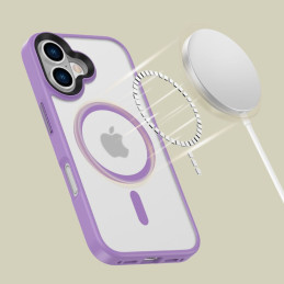 „Tech-Protect MagMat MagSafe iPhone 16“ dėklas – violetinis