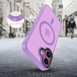„Tech-Protect MagMat MagSafe iPhone 16“ dėklas – violetinis