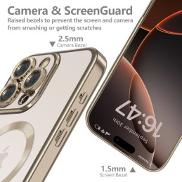 „Tech-Protect MagFlex MagSafe“ dėklas, skirtas „iPhone 16 Pro Max“ – auksinis