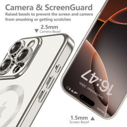 „Tech-Protect MagFlex MagSafe“ dėklas, skirtas „iPhone 16 Pro Max“ – titano spalvos