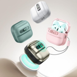 ESR Pulse Halolock Magsafe dėklas, skirtas AirPods 4 ausinėms – žalias