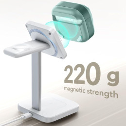 ESR Pulse Halolock Magsafe dėklas, skirtas AirPods 4 ausinėms – žalias