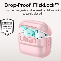 ESR Pulse Halolock Magsafe dėklas, skirtas AirPods 4 ausinėms – rožinis