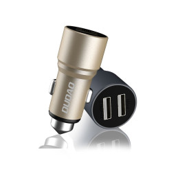 Dudao automobilinis įkroviklis 2x USB 3.1A pilka (R5 pilka)