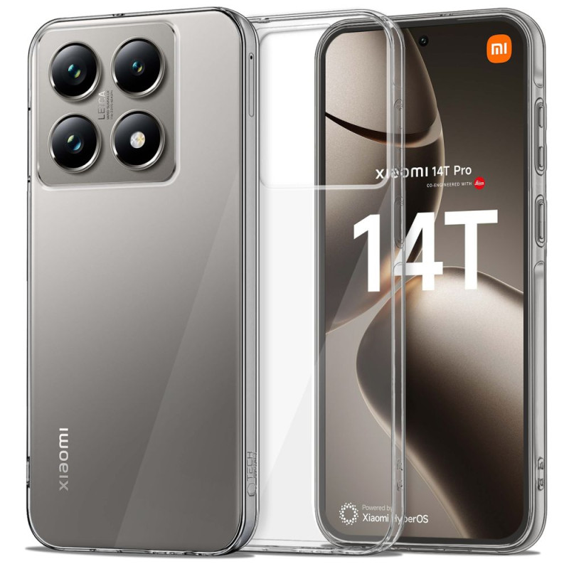 „Tech-Protect FlexAir“ hibridinis dėklas, skirtas „Xiaomi 14T“ – skaidrus