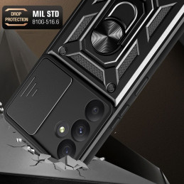 „Tech-Protect CamShield Pro“ dėklas, skirtas „Samsung Galaxy S24 FE“ – juodas