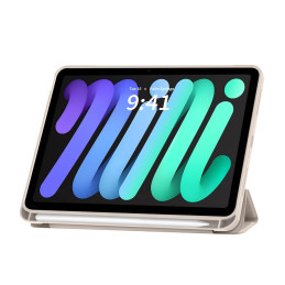 „Tech-Protect SC“ rašiklio dėklas, skirtas „iPad Mini 6 / 7 / 2021–2024“ – smėlio spalvos
