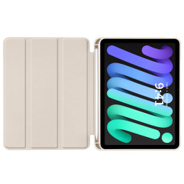 „Tech-Protect SC“ rašiklio dėklas, skirtas „iPad Mini 6 / 7 / 2021–2024“ – smėlio spalvos