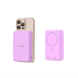 Išorinė baterija „Tech-Protect PB12 LifeMag MagSafe 20000MAH“ - violetinė