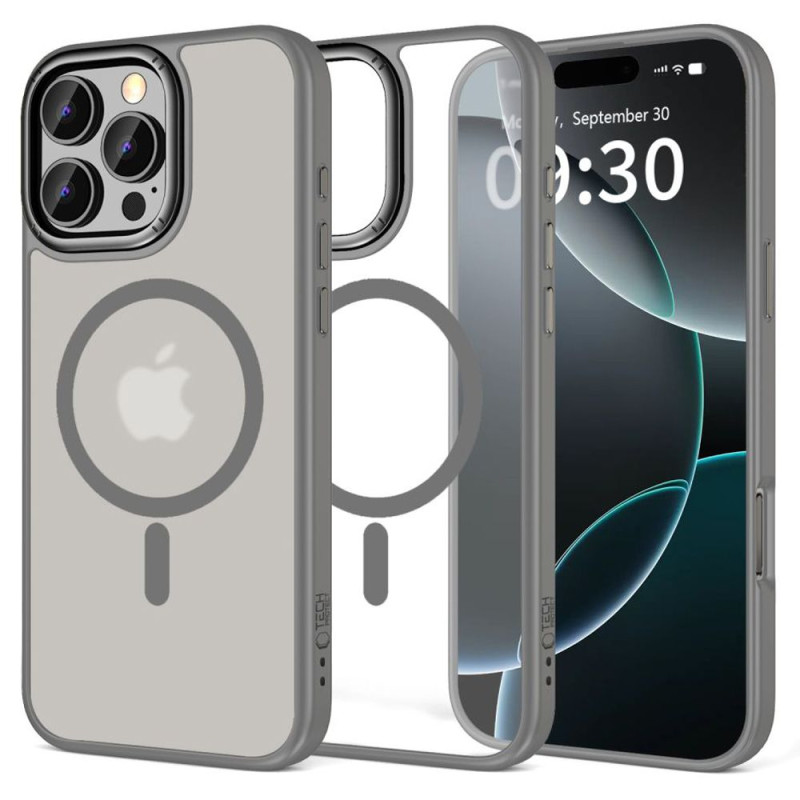 „Tech-Protect MagEdge MagSafe“ dėklas, skirtas „iPhone 16 Pro Max“ – titano spalvos
