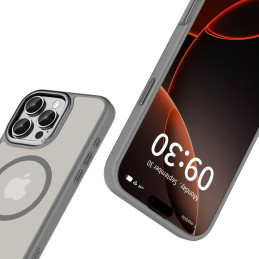 „Tech-Protect MagEdge MagSafe“ dėklas, skirtas „iPhone 16 Pro Max“ – titano spalvos