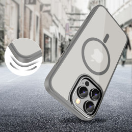 „Tech-Protect MagEdge MagSafe“ dėklas, skirtas „iPhone 16 Pro Max“ – titano spalvos