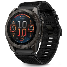 „Tech-Protect“ nailono dirželis, skirtas „Garmin Fenix 5X / 5X PLUS / 6X / 6X PRO / 7X / 8“ (51 mm) – juodas