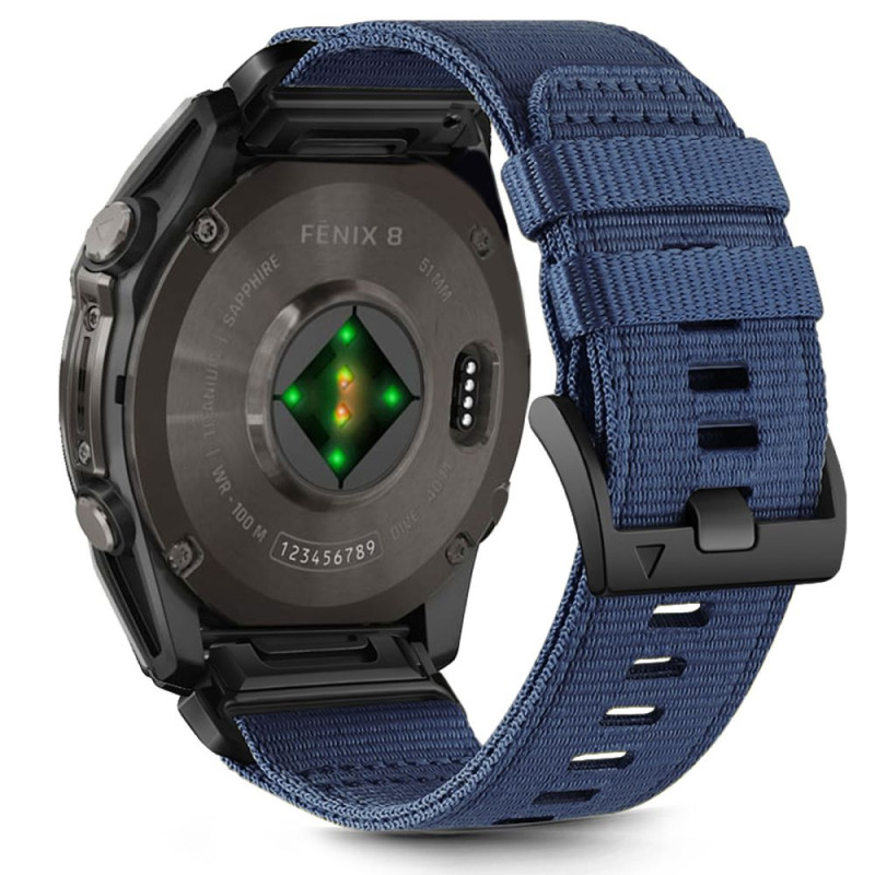 „Tech-Protect“ nailono dirželis, skirtas „Garmin Fenix 5X / 5X PLUS / 6X / 6X PRO / 7X / 8“ (51 mm) – mėlynas