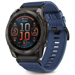 „Tech-Protect“ nailono dirželis, skirtas „Garmin Fenix 5X / 5X PLUS / 6X / 6X PRO / 7X / 8“ (51 mm) – mėlynas