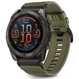 „Tech-Protect“ nailono dirželis, skirtas „Garmin Fenix 5X / 5X PLUS / 6X / 6X PRO / 7X / 8“ (51 mm) – žalias
