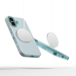 „Tech-Protect“ silikoninis PU „MagSafe“ iPhone 16 dėklas – mėlynas