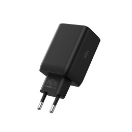 „Tech-Protect NC45W-GAN“ 2 prievadų PD45W sieninis įkroviklis – juodas