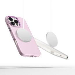„Tech-Protect“ silikoninis PU „MagSafe“ dėklas, skirtas „iPhone 16 Pro Max“ – rožinis