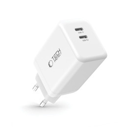 „Tech-Protect NC45W-GAN“ 2 prievadų PD45W įkroviklis – baltas
