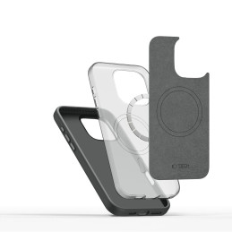 „Tech-Protect“ silikoninis PU „MagSafe iPhone 16 Pro“ dėklas – pilkas