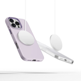 „Tech-Protect“ silikoninis PU „MagSafe“ dėklas, skirtas „iPhone 16 Pro Max“ – violetinis