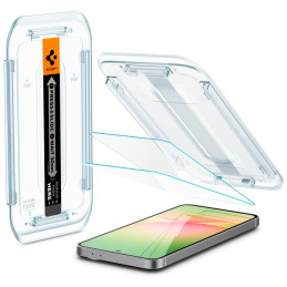 „Spigen Glas.tR EZ Fit“ grūdinto stiklo dėklas, skirtas „Samsung Galaxy S24 FE“ (2 vnt.)