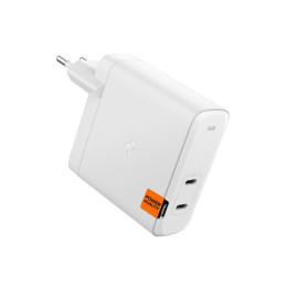 „Spigen ArcStation Pro“ įkroviklis + USB-C 140 W laidas – baltas