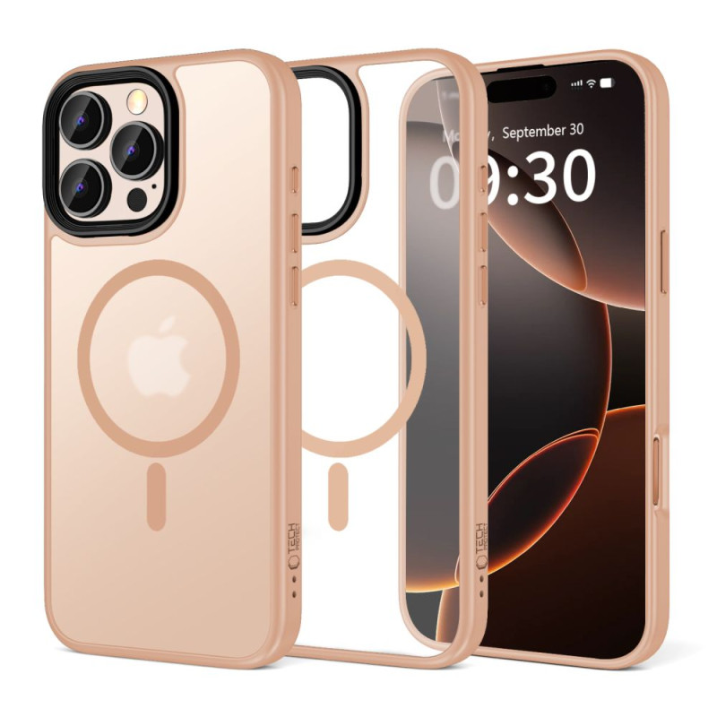„Tech-Protect MagMat MagSafe iPhone 16 Pro Max“ dėklas – rožinis