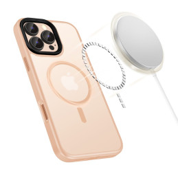 „Tech-Protect MagMat MagSafe iPhone 16 Pro Max“ dėklas – rožinis