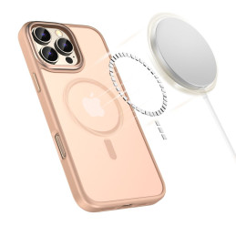 „Tech-Protect MagMat MagSafe iPhone 16 Pro Max“ dėklas – rožinis