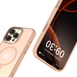 „Tech-Protect MagMat MagSafe iPhone 16 Pro Max“ dėklas – rožinis