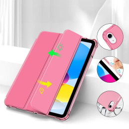 „Tech-Protect SC Pen Hybrid“ dėklas, skirtas „iPad 10 / 2022“ – rožinis – permatomas