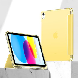 „Tech-Protect SC Pen Hybrid“ dėklas, skirtas „iPad 10 / 2022“ – geltonas – permatomas