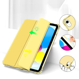 „Tech-Protect SC Pen Hybrid“ dėklas, skirtas „iPad 10 / 2022“ – geltonas – permatomas