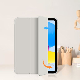 „Tech-Protect SC Pen Hybrid“ dėklas, skirtas „iPad 10 / 2022“ – pilkas – permatomas