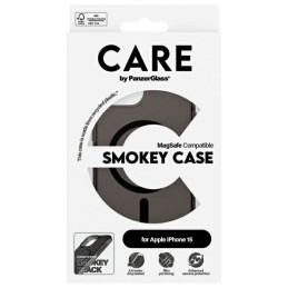 „Care PanzerGlass“ flagmaninis „MagSafe“ dėklas, skirtas „iPhone 15“ – juodas