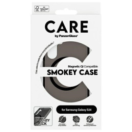 „CARE by PanzerGlass“ flagmano „QI“ dėklas, skirtas „Samsung Galaxy S24“ – juodas